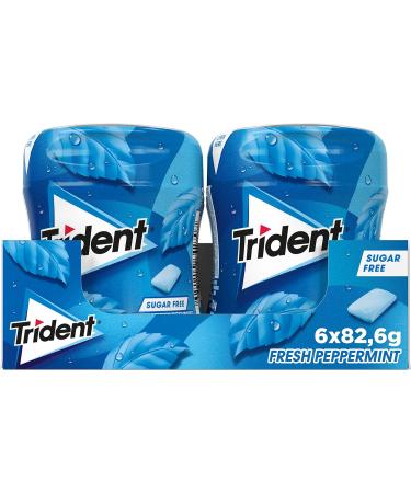 Trident Fresh Peppermint Sugar Free Chewing Gum 82.8 g. Pack of 6  - Buy Online on GoSupps.com