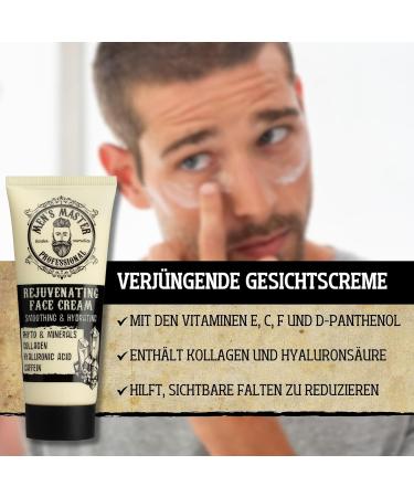 Men's Master 3-Part Daily Set | 24-Hour Antiperspirant Anti-Aging Cream Shampoo & Facial Care | Perfect Gift Set for Him - Buy Online on GoSupps.com