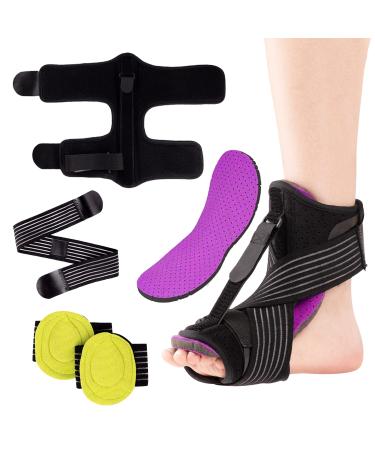 Absolute Toe Plantar Fasciitis Night Splint Foot Pain Relief  Adjustable  Plantar Fasciitis Relief Brace after waking up  Foot Drop  Night Splint Ankle Brace Achilles Tendonitis Relief  Heel Pain Relief  1 Foot