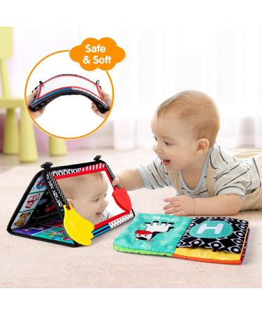 Buy Synearry Montessori Baby Spiegel Toy | Foldable Feeling Book for Newborns & Toddlers | Educational Cognitive Toys 0-12 Months - Buy Online on GoSupps.com