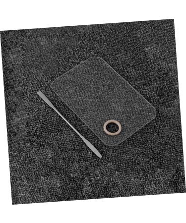 Buy Hemoton 2 Sets Beauty Palette: Acrylic Makeup Mixing Tray & Stainless Steel Nail Palette for Eyeshadow & Foundation - International Shipping Available - Buy Online on GoSupps.com