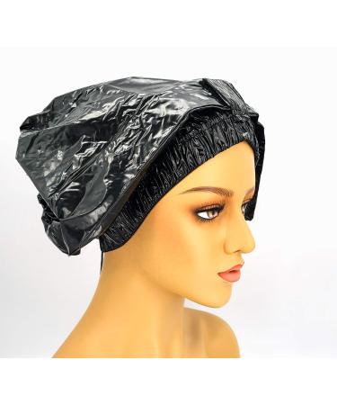 Jumbo Shower Cap for Braids  Locs  Extensions (Black)