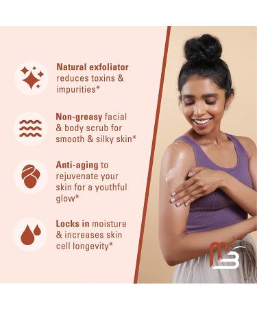 Himalayan Salt Foot & Body Scrub with Collagen and Stem Cell | Exfoliating Salt Scrub for Skin Toning | Deep Cleansing, Cellulite, Scars, Wrinkles | Moisturizing & Nutrient Absorption by M3 Naturals - Buy Online on GoSupps.com