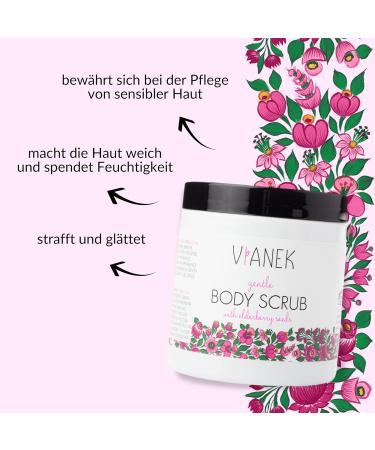 Vianek Smoothing Body Peeling - Natural Vegan Scrub for Back Pimples Impure Skin & Ingrown Hair - 265g - Buy Online on GoSupps.com