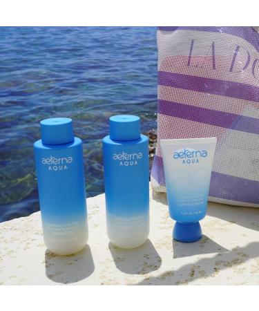 Aeterna AQUA Natural Hair Care Lotion | Hydrating Anti-Frizz with Vitamin E & Collagen for All Hair Types - Shop Internationally - Buy Online on GoSupps.com