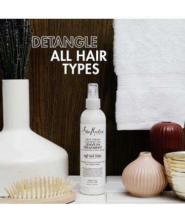 SheaMoisture 100% Virgin Coconut Oil Leave-in Conditioner 8 oz - Silicone Free Treatment for All Hair Types - Buy Online on GoSupps.com