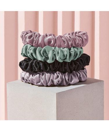 The Hair Edit Sage & Mauve Ruched Ribbons Scrunchie Hair Ties - Buy Online on GoSupps.com