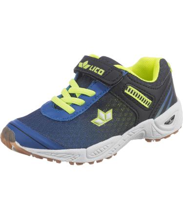Lico Unisex Kids BARNEY VS Indoor Shoes Blue/ Black/ Lemon 34 EU