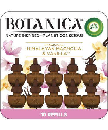 Botanica by Air Wick Plug in Scented Oil, 10 Refills, Himalayan Magnolia and Vanilla, Air Freshener, Eco Friendly, Essential Oils