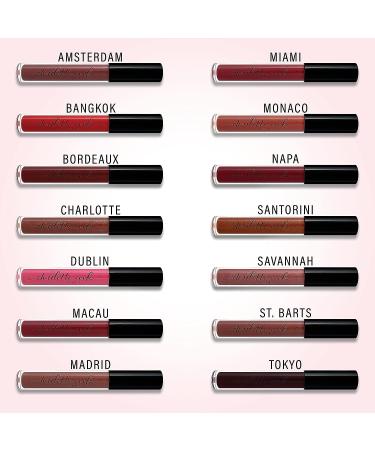 Charlotte Cook Cosmetics Clean Liquid Lipstick - Vegan, Cruelty Free, Non-GMO, Nontoxic | Dermatologist Tested Lip Color - Amsterdam | Moisturizing High Shine Wear | 0.15 fl. oz - Buy Online on GoSupps.com