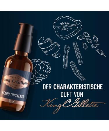 King C. Gillette Beard Volume Serum 50ml - Vitamin B Complex & Caffeine - Perfect Gift for Men - Buy Online on GoSupps.com