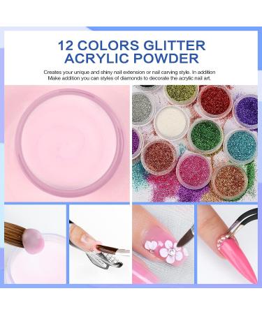Morovan Acrylic Nail Kit with Drill - Professional Set for Beginners with Glitter Powders, Brush, and Gift Box - Buy Online on GoSupps.com