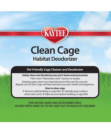 Kaytee Clean Cage Habitat Deodorizer Spray 32oz - Eliminate Odors and Freshen up Your Pet's Home - Buy Online on GoSupps.com