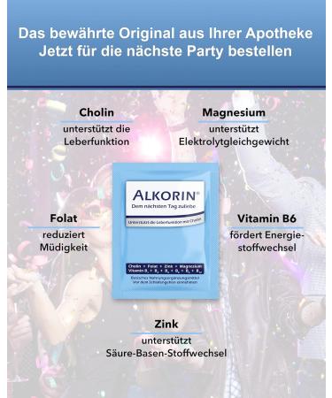Alkorin Display - 30 x 3 Sachets | Supports Liver Function with Choline Magnesium Zinc & Vitamins B1-B12 - Fast International Shipping - Buy Online on GoSupps.com