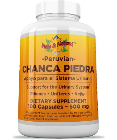 Chanca Piedra 100 Count - 500 mg Stone Breaker Capsules | Natural Kidney Health Support - Fast International Shipping - Buy Online on GoSupps.com
