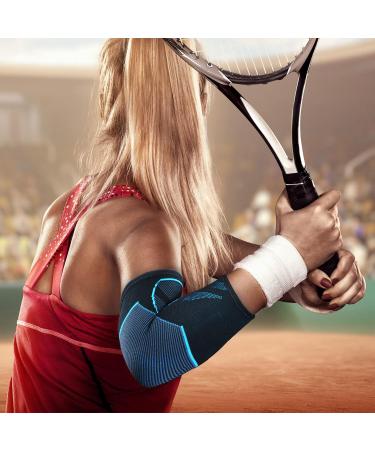 Tennis Elbow Braces for Tendonitis | VVRAIN30 Blue1 Large | Best Elbow Sleeve for Weightlifting - International Shipping Available - Buy Online on GoSupps.com