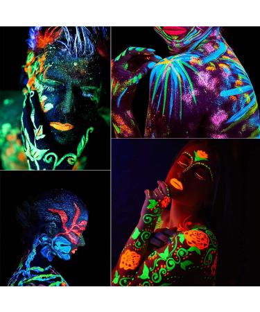WENJLYJ 6 PCS Glow Body Paint Set - Neon Party Supplies for Adults & Kids - Face Glitter Paint, Body Glow Powder, Facial Highlighter Kits - Buy Online on GoSupps.com