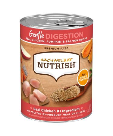 Rachael Ray Nutrish Premium Pate Wet Dog Food, 13 Ounce Cans (Pack of 12) Gentle Digestion Chicken, Pumpkin & Salmon - Buy Online on GoSupps.com
