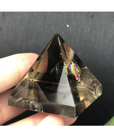 FUERLI Natural Color Gum Tawney Pyramid gem Suitable for Home Decoration Can be Used for HOMEZHOU