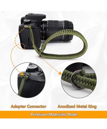 SUNYA Camera Wrist Strap | Paracord Hand Sling with Quick Release | Portable Green Attachment - Buy Online on GoSupps.com