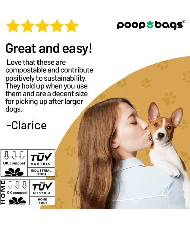 Jane Godall Institute Compostable Dog Poop Bags - Strong, Thick, Leak Proof | 200 Count - Buy Online on GoSupps.com