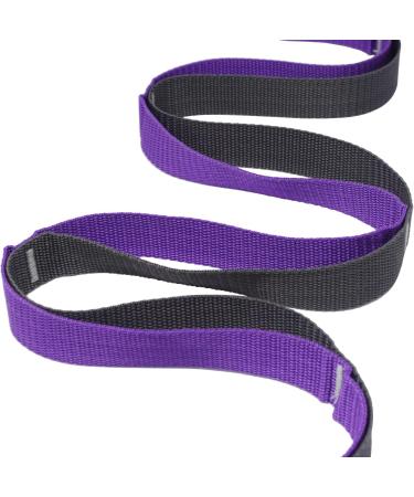 A2ZCARE Yoga Stretch Strap 76 Multi-Loop - Pack of 2 (Gray/Purple Black/Green) - Buy Online on GoSupps.com