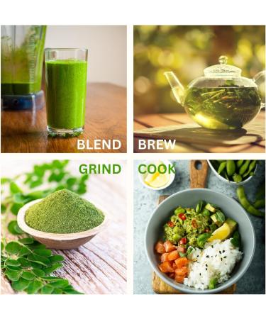 Organic Moringa Leaf Tea 375g Loose Cut Leaves Moringa Oleifera Premium Herbal Tea Caffeine-Free Versatile Herb for Tea & Culinary Use | DRAGONFLY HERBS - Buy Online on GoSupps.com