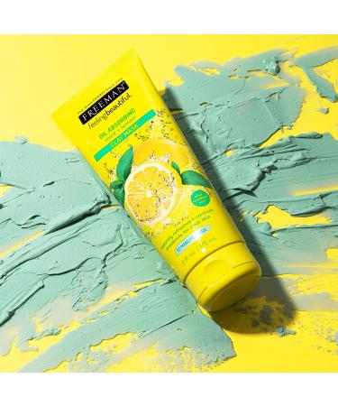 Freeman Mint & Lemon Clay Mask 6 fl oz - Oil Absorbing Facial Skincare - Buy Online on GoSupps.com