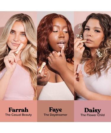 Poppy & Pout Natural Lip Tints Trio - Beeswax, Vitamin E, Coconut Oil - Cruelty Free - Buy Online on GoSupps.com