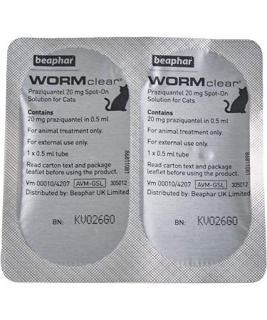 Beaphar 2 X Wormclear Spot-On Solution for Cats 21 g - Buy Online on GoSupps.com