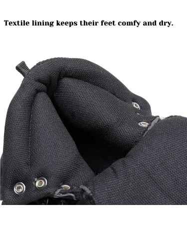 Dirafy Kids Outdoor Ankle Hiking Boots - Boys Lightweight Trekking Shoes | Size 5 Big Kid, Black - Buy Online on GoSupps.com