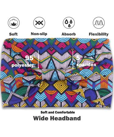 VENUSTE Wide Knotted Headbands for Women - 6PCS African Hair Accessories - Buy Online on GoSupps.com