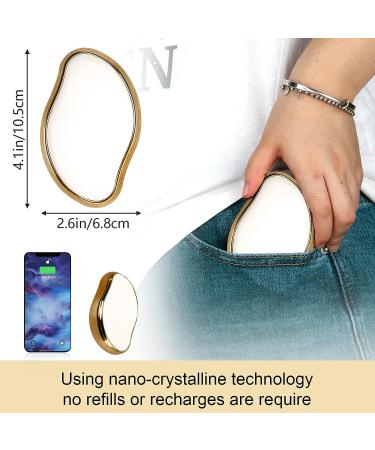 Crystal Hair Eraser - Reusable Painless Hair Remover Tool for Women and Men - Gold - Buy Online on GoSupps.com