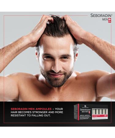 Seboradin Ampoules FORTE for Men Anti-hair loss Intensive Baldness Treatment 14 Ampoules of 5.5 ml - Buy Online on GoSupps.com