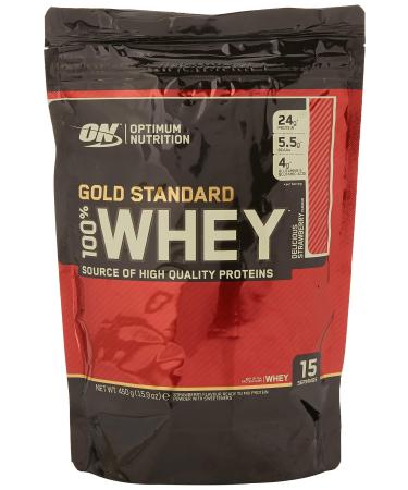 Optimum Nutrition Strawberry Gold Whey Supplement Powder
