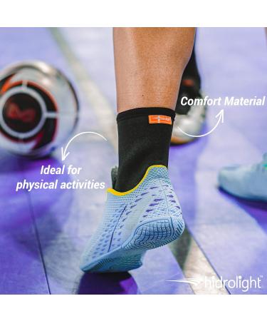 Orthopedic Anklet - Ankle Brace for Sprained Ankle Support Foot Wrap & Compression Sleeve - Medium Black - Buy Online on GoSupps.com