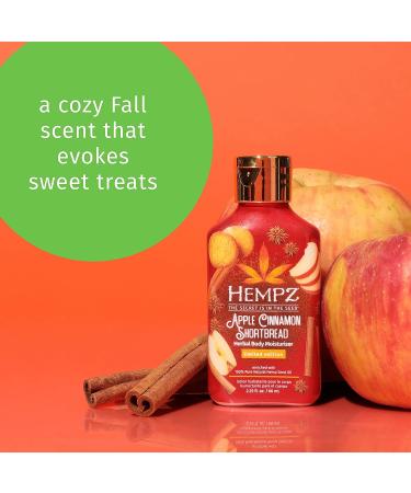 Hempz Limited Edition Apple Cinnamon Shortbread Body Lotion 2.25 oz - Shea Butter Hand & Body Moisturizer with Hemp Seed Oil for Daily Moisturizing - Skin Care Product - Buy Online on GoSupps.com