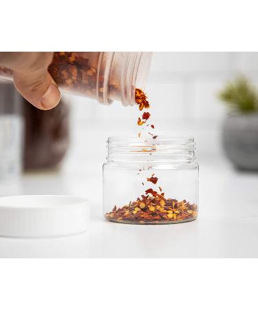 MHO Clear Refillable PET Containers with White Screw-On Lid, BPA/Paraben Free - 3.5 fl oz (104mL) - Set of 12 - Buy Online on GoSupps.com