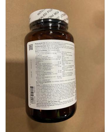 Metagenics - AdvaClear - Daily Antioxidant Supplement with Vitamin C Artichoke Watercress Taurine Milk Thistle and More - 126 Capsules 126 count (Pack of 1) - Buy Online on GoSupps.com