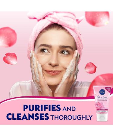NIVEA Micellar Cleansing Face Wash Skin Breathe Rose MicellAIR 150ml - Gentle Cleanser for Fresh and Radiant Skin - Buy Online on GoSupps.com