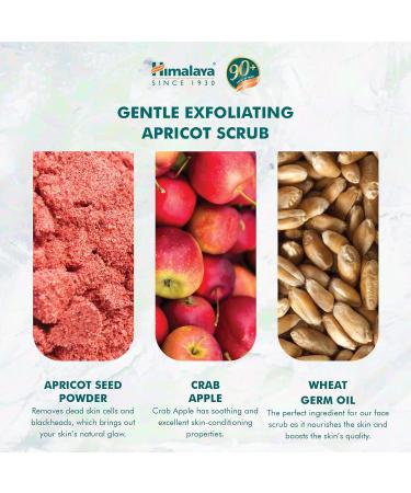 Himalaya Gentle Exfoliating Apricot Scrub Polishes impurities for Clean skin | Moisturizes relieves and brightens skin | Suitable for all skin types - 75ml - Buy Online on GoSupps.com
