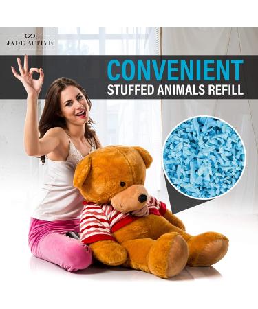 Jade Active Bean Bag Filler Foam - 5 Pound Premium Shredded Memory Foam - Easy Pillow Stuffing Foam for Dog Bed or Couch Cushion - Very Soft and Great for Stuffing - Buy Online on GoSupps.com