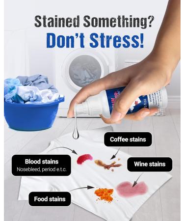 Buy Stain Remover - Powerful Blood & Tough Stain Cleaner for Clothes Carpets & More | Home Cleaning Supplies | 5 fl oz - Buy Online on GoSupps.com