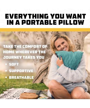 Wise Owl Outfitters Camping Pillow - Compressible Memory Foam Travel Pillow for Backpacking - Small/Medium Blue - Buy Online on GoSupps.com