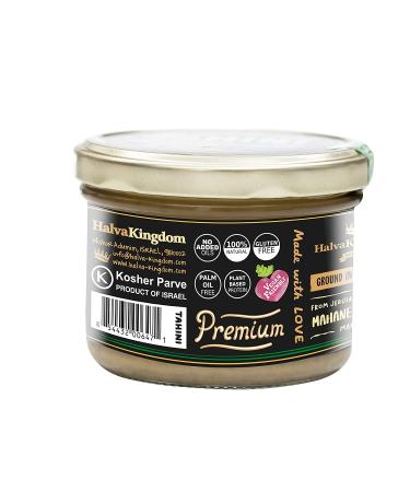 Halva Kingdom Artisanal Tahini Paste | All-Natural Sesame Tahini Sauce | Vegan & Kosher | Non-GMO | 17.6 OZ (Original) - PESTO Flavor - Buy Online on GoSupps.com