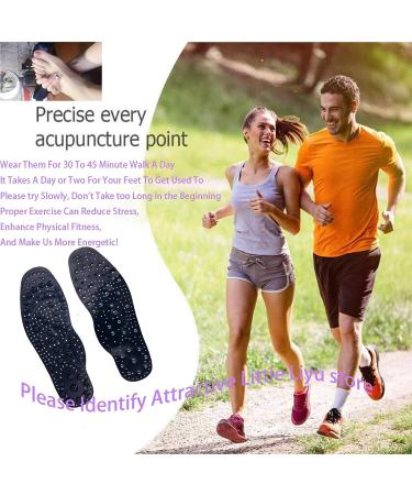 Acupressure Magnetic Shoe Insoles - 68 Magnets for Foot Massage & Pain Relief (Men/10.83 inch) - Buy Online on GoSupps.com