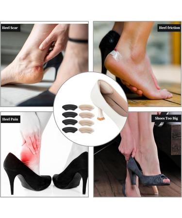 Buy Heel Pads for Shoes | Soft & Flexible Heel Grips for Comfort - 4 Pairs for Men & Women - Buy Online on GoSupps.com