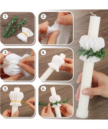 Bofunx Drop Catcher Paper - Drip Protection for Christening Communion & Wedding Candles (3-6 cm Diameter) - Buy Online on GoSupps.com