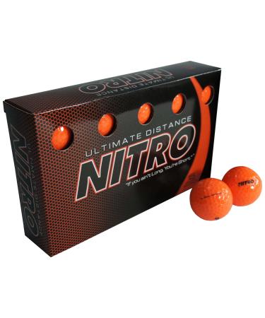 Nitro Ultimate Distance Golf Ball (15-Pack) 15 pack Orange