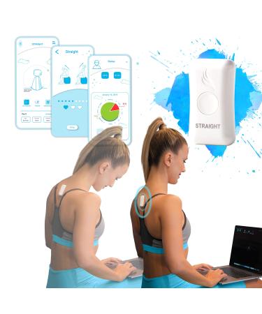 Kodgem Straight Posture Corrector Trainer for Women & Men - 2023 Updated Intelligent Posture Trainer - Upper Back Brace Smart Straightener Office Work Support - Shoulder & Back Posture Corrector Device